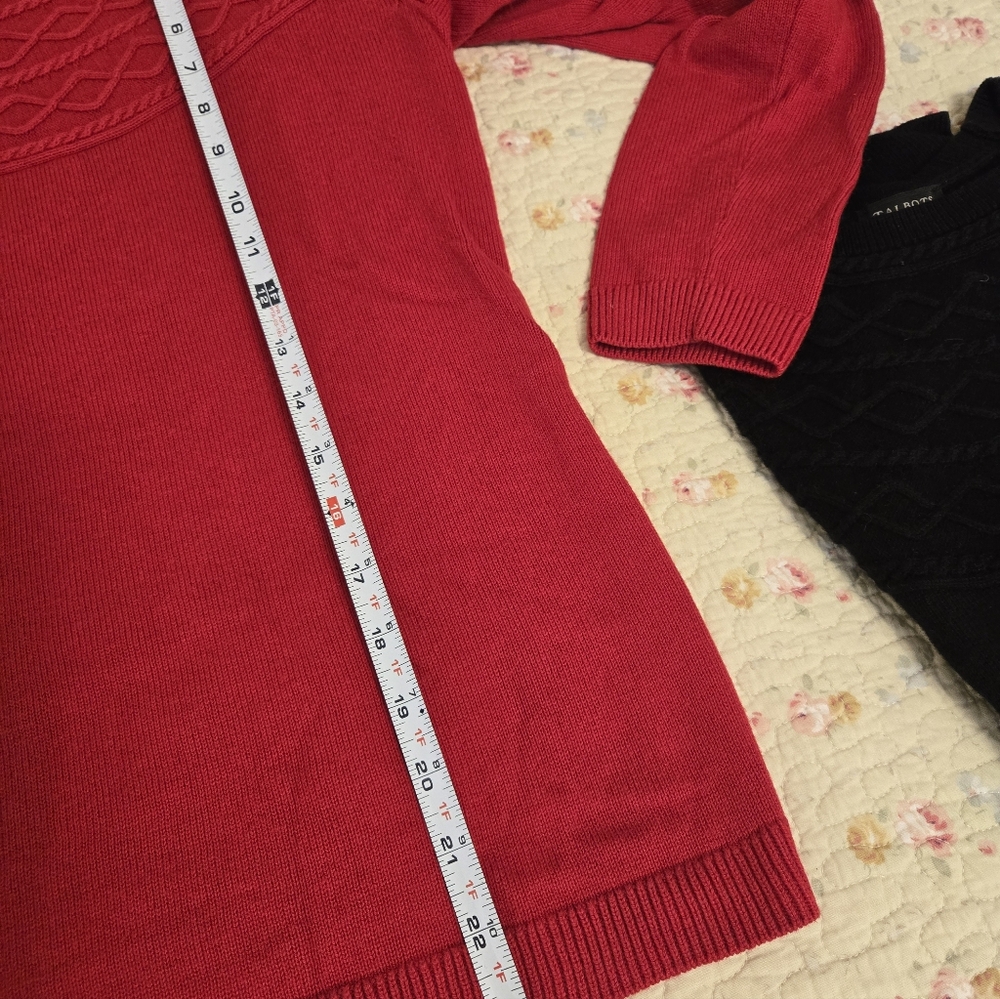 Talbots Red Fair Isle Sweater Size Small - Picture 6 of 7